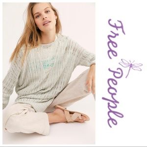 NWT Free People Pretty In Pointelle Sweater